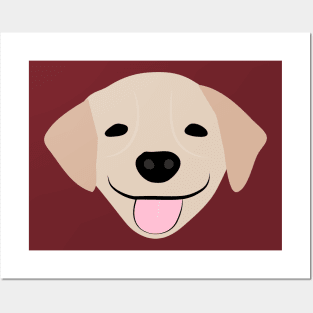 Cute golden retriever puppy Posters and Art